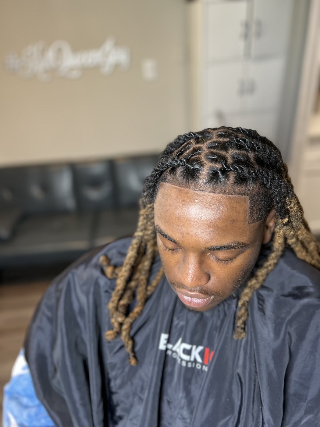 Men's loc color and cut